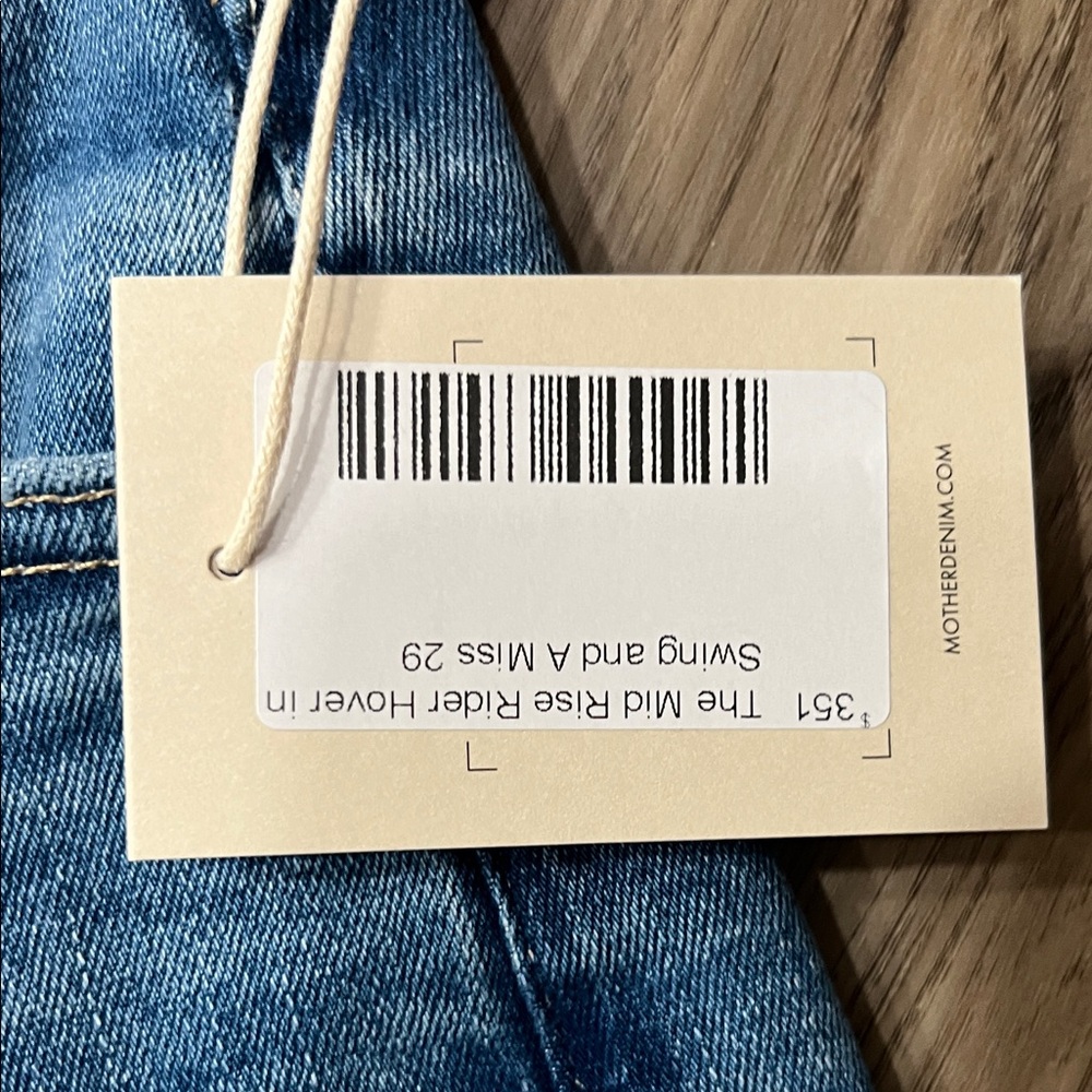 MOTHER Straight Leg Jeans in Classic Denim - Picture 5 of 9